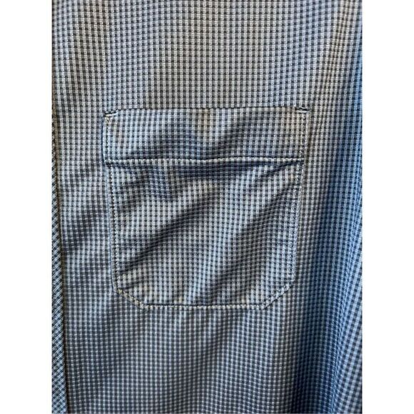 Travis Mathew  Shirt Mens Medium Blue Plaid Long Sleeve Button Down (8083) - Picture 4 of 7